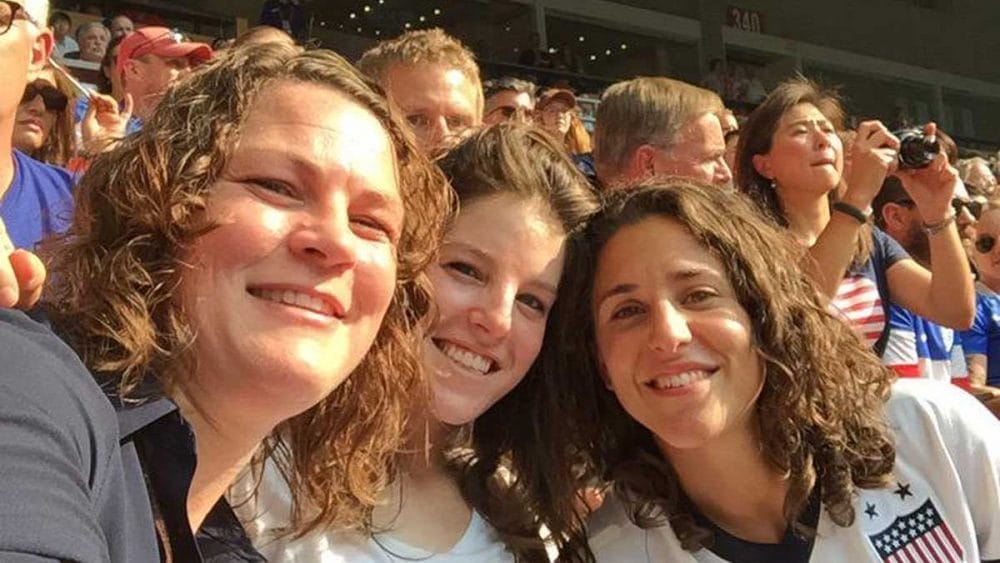 Caroline Jönsson (left) and Vero Boquete (right) at the World Cup in Canada