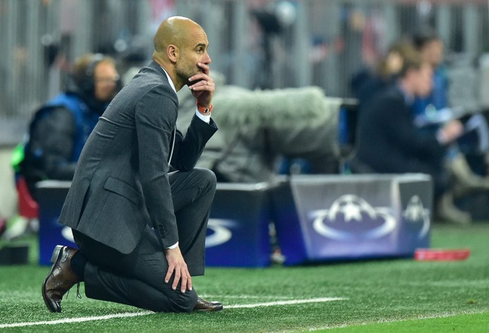 Guardiola vs. Atletico Madrid.(Bild: JOHN MACDOUGALL / AFP / Getty Images)